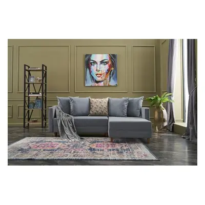 Atelier del Sofa Corner Sofa-Bed Aydam Right - Blue