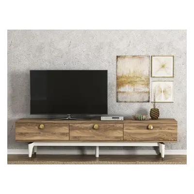 Hanah Home TV Stand Buse (TV Sehpası) - Walnut WalnutWhite