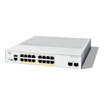 Cisco Catalyst 1300-16FP-2G - Přepínač - L3 - řízený - 16 x 10/100/1000 (PoE+) + 2 x Gigabit Eth