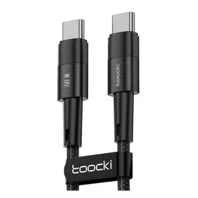 Kabel USB-C na USB-C Toocki TXCTT2-YS03, 1m, FC 60W (černý)