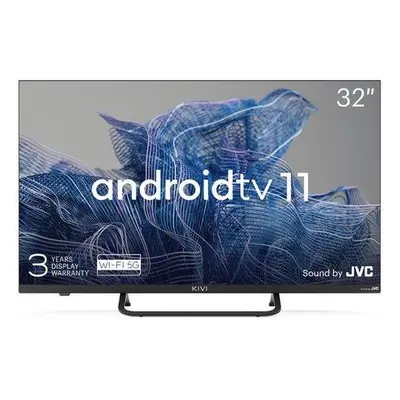 KIVI - 32', FHD, Android TV 11, Black, 1920x1080, 60 Hz, Sound by JVC, 2x8W, 27 kWh/1000h , BT5.