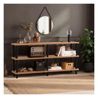 Hanah Home Bookshelf Raca - Black BlackAtlantic Pine