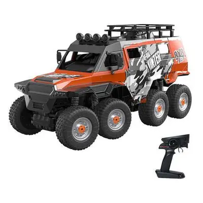 Remote-controlled RC eight-wheel remote control car 1:10 Double Eagle (orange) (amphibious) E373