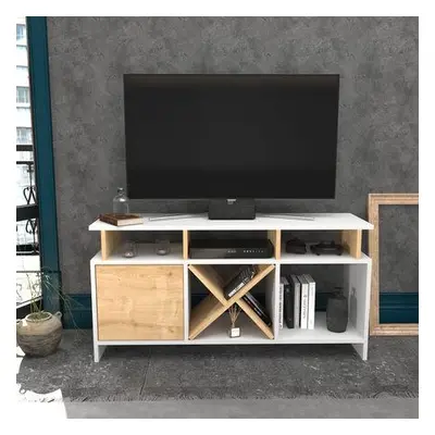 Hanah Home TV Stand Auburn - White, Oak WhiteOak