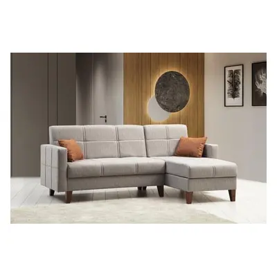 Atelier del Sofa Corner Sofa-Bed Polya - Light Grey