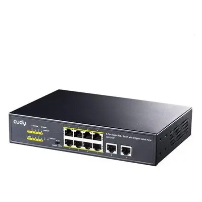 Cudy 8-Port Gigabit PoE+ Switch with 2 Gigabit Uplink Ports 120W 