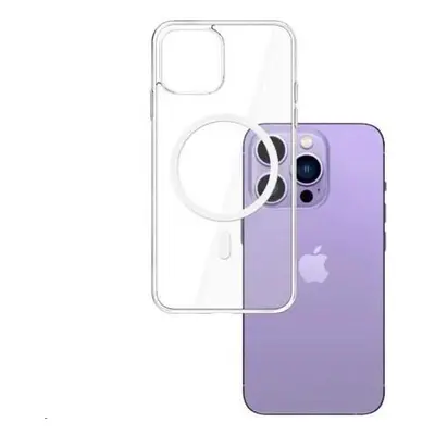 3mk ochranný kryt MagCase pro Apple iPhone 15 Pro, čirá