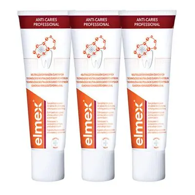 Elmex Zubní pasta Anti Caries Professional Trio 3 x 75 ml