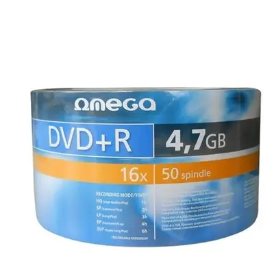 OMEGA DVD+R 4,7GB 16X SP*50 [40934], OMD1650S+