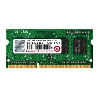 Transcend paměť 2GB DDR3 1600 SO-DIMM 1Rx8, TS256MSK64V6N