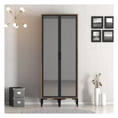 Hanah Home Wardrobe Kumsal RR - Walnut, Anthracite WalnutAnthracite