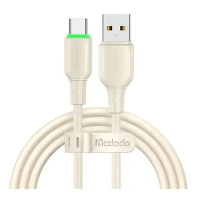 USB to USB-C Cable Mcdodo CA-4750 with LED light 1.2m (beige)