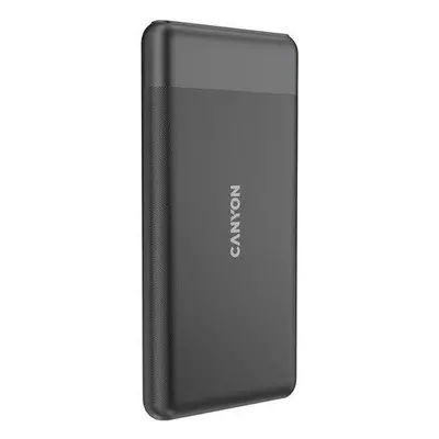 CANYON powerbanka PB-1009B,10 000mAh Li-pol, In USB-C+Lightning-Apple,Out USB-C PD 20W+1xUSB-A Q