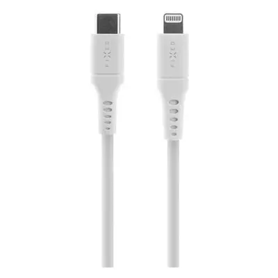 Fixed FIXDLS-CL12-WH Liquid silicone USB-C / Lightning, 1,2m, bílý