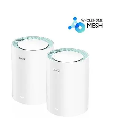 Cudy AC1200 Wi-Fi Mesh Solution 2-Pack, Dual-Band, 867+300Mbps, 802.11ac/a/b/g/n, 2x GigEth, 2x 