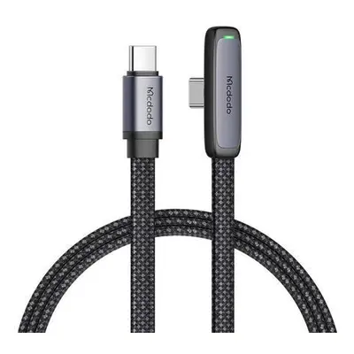 Úhlový kabel Mcdodo CA-3360 z USB-C na USB-C, 65 W, 1,2 m (černý)