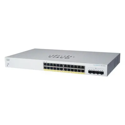 Cisco CBS220 Smart 24-port GE, Full PoE, 4x1G SFP - REFRESH, CBS220-24FP-4G-EU-RF