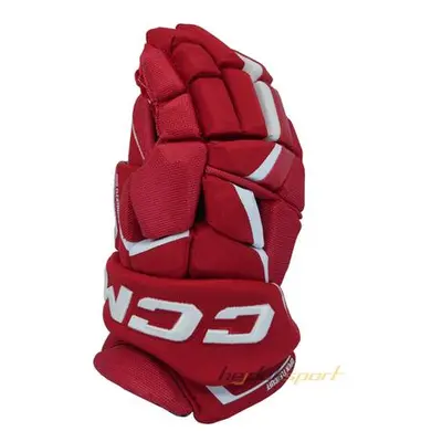 CCM Rukavice Jetspeed FT6 Pro SR, červená-bílá, Senior, 13", Bílá-Červená