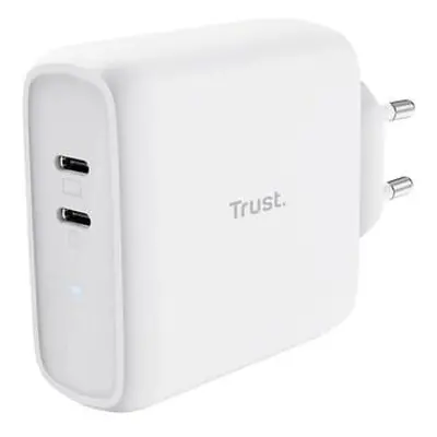 TRUST nabíječka MAXO 65W, 2x USB-C, bílá