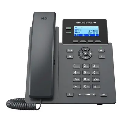 Grandstream GRP2602P/ VoIP telefon/ 2,21" podsvícený grafický display/ 4x SIP/ 2x LAN/ PoE, GDMS