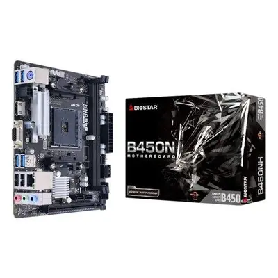 BIOSTAR Socket AM4; AMD B450; 2x DDR4; PCI-e 3.0 x 16; 1x M.2, 4x SATA III; Gbe LAN; Audio; USB;