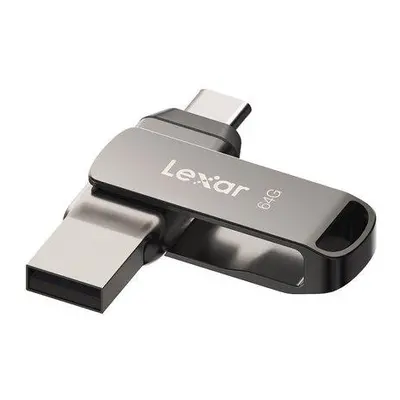 Lexar flash disk 64GB - JumpDrive D400 Dual USB-C & USB-A 3.1 (čtení až 130MB/s), LJDD400064G-BN