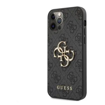 Guess Big 4G Metal Logo Case iPhone 12/12 Pro,Grey