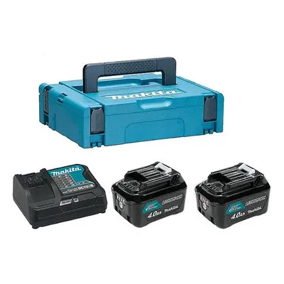 MAKITA 197641-2 Set akumulátorů 12V CXT 2x4,0Ah Li-ion BL1041B + DC10SB MAKPAC