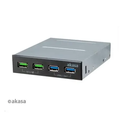 AKASA USB hub 2 x Quick Charge 3.0 + 2 x USB 3.1, AK-ICR-34