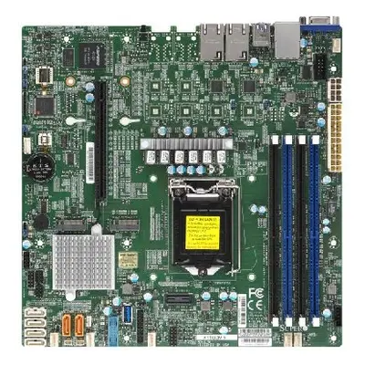 SUPERMICRO MB 1xLGA1151 (Xeon E3-21xx,i3), C246, 4xDDR4, 6xSATA3, 2xM.2, 1xPCIe3.0 x16, VGA, 2x 