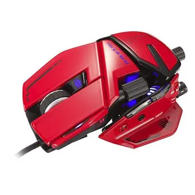 Mad Catz herní optická myš R.A.T. 8+ ADV červená, MR06DCINRD000-0