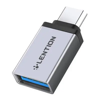 Adaptér USB-C na USB 3.0 Lention (stříbrný)