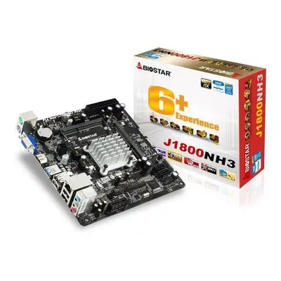 BIOSTAR, Intel J1800, MiniITX, GbE , J1800NH3