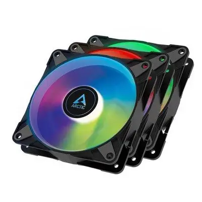 ARCTIC P12 PWM PST A-RGB 0dB Value pack (3 ks) ventilátor - 120mm, black, ACFAN00232A