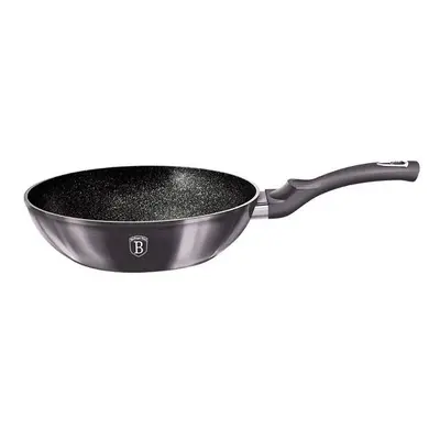 Berlingerhaus Pánev WOK s mramorovým povrchem 28 cm Carbon PRO Line