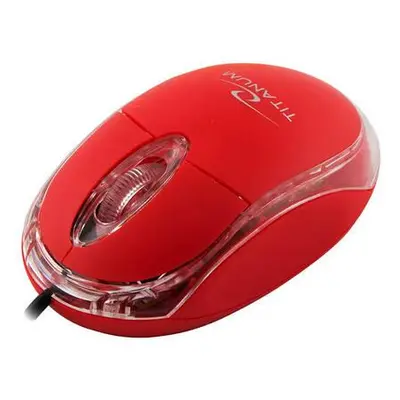 Esperanza TM102R Titanium Wired mouse (červená),