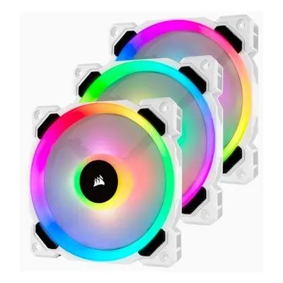 Corsair ventilátor LL Series, LL120 RGB White, 120mm Dual Light Loop RGB LED PWM Fan, 3 Fan Pack