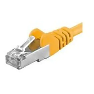 Premiumcord sp6asftp010Y Patch, CAT6a S-FTP, RJ45-RJ45, AWG 26/7, 1m, žlutý