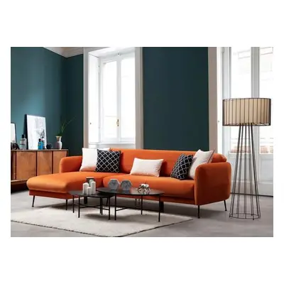 Atelier del Sofa Corner Sofa-Bed Sevilla Corner Left (Chl+3R) Orange