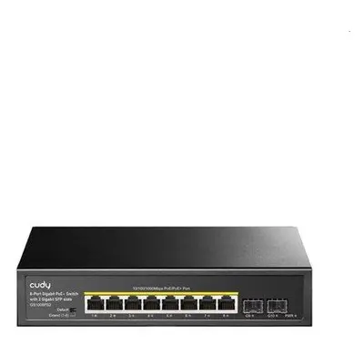 Cudy 8-Port Gigabit PoE+ Switch with 2 Gigabit SFP slot 120W, GS1008PS2