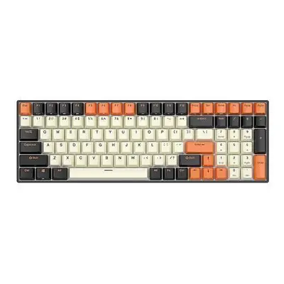 Mechanická klávesnice Royal Kludge RK100 RGB, hnědý spínač (černo-oranžový),