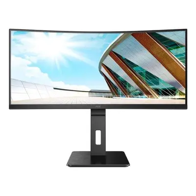 AOC 34" LED CU34P2A / zakřivený/ VA/ 3440x1440@100Hz/ 1ms/ 300cd/ 3000:1/ 50mil:1/ DP/ HDMI/ 4xU