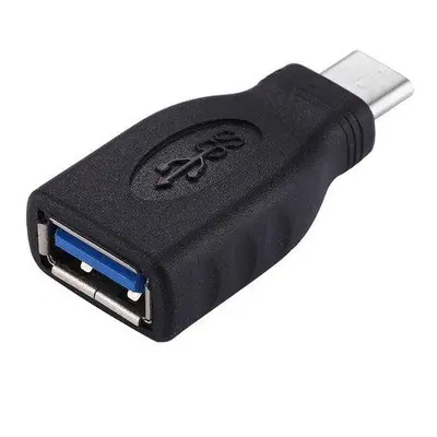 Adaptér USB-C/male - USB3.0 A/female , OTG, černá, kur31-11