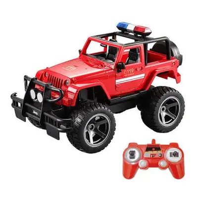 RC remote control car 1:12 Double Eagle (red) Jeep (fire department) E549-003