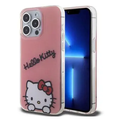 Hello Kitty IML Daydreaming Logo Zadní Kryt pro iPhone 13 Pro Pink