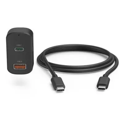 Hama autonabíječka USB-A/USB-C 65 W PD černá + kabel USB-C 1,5 m (200018)