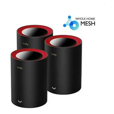 Cudy AX3000 Wi-Fi 6 Mesh Solution 3-Pack, Dual-Band, 2402+574Mbps, AX/AC/A/B/G/N, 1x2,5G + 1x1G 