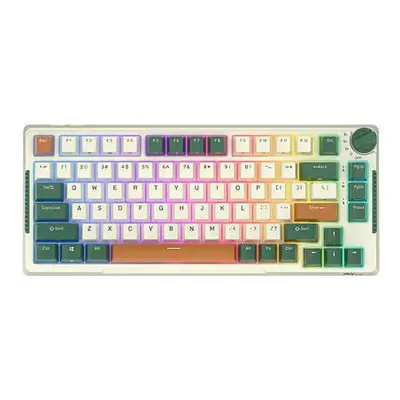 Bezdrátová mechanická klávesnice Royal Kludge RKH81 RGB, Sky cyan switch (zelený),