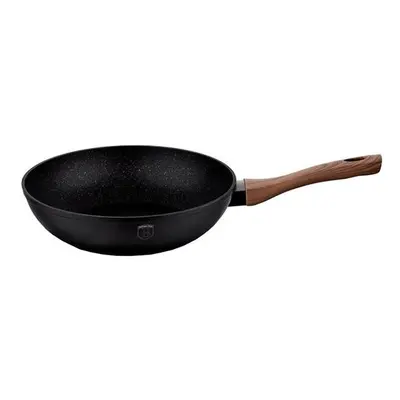 Berlingerhaus Pánev WOK s mramorovým povrchem 28 cm EBONY Line Rosewood BH-1719