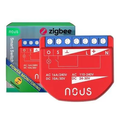 Nous B2Z ZigBee Smart Spínací Modul (1 kanál, měření spotřeby)